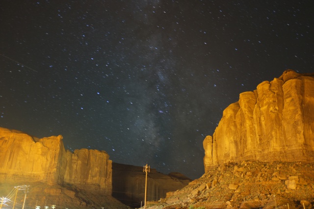 Stars in Monument Valley