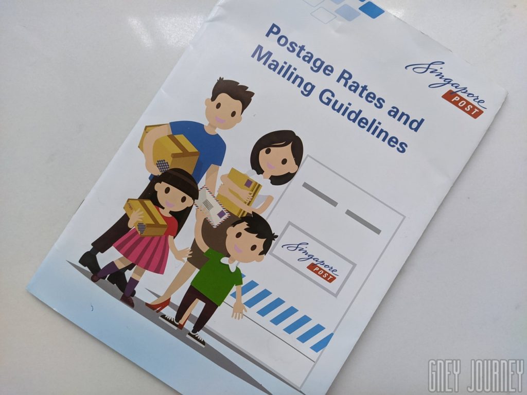 シンガポールの郵便局 - 郵便の出し方パンフ