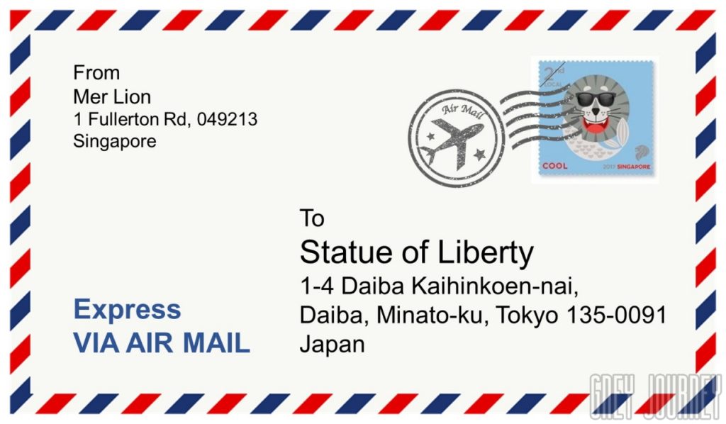 シンガポールの郵便局 - Airmail