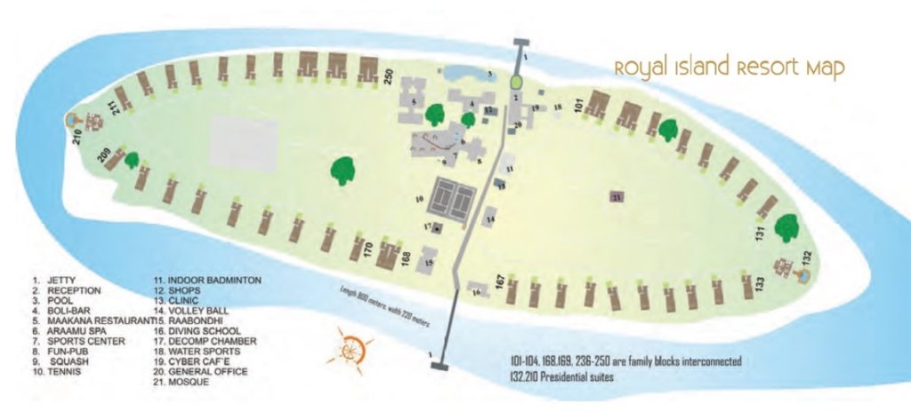 Royal Island Resort ＆Spaのマップ