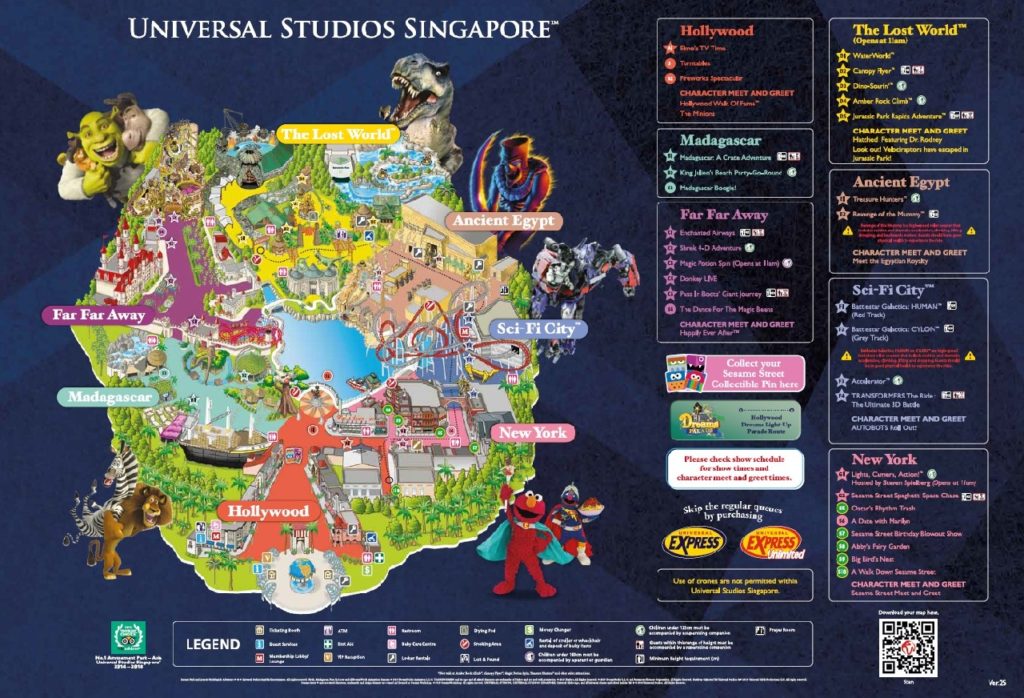 map - ユニバーサルスタジオ シンガポール