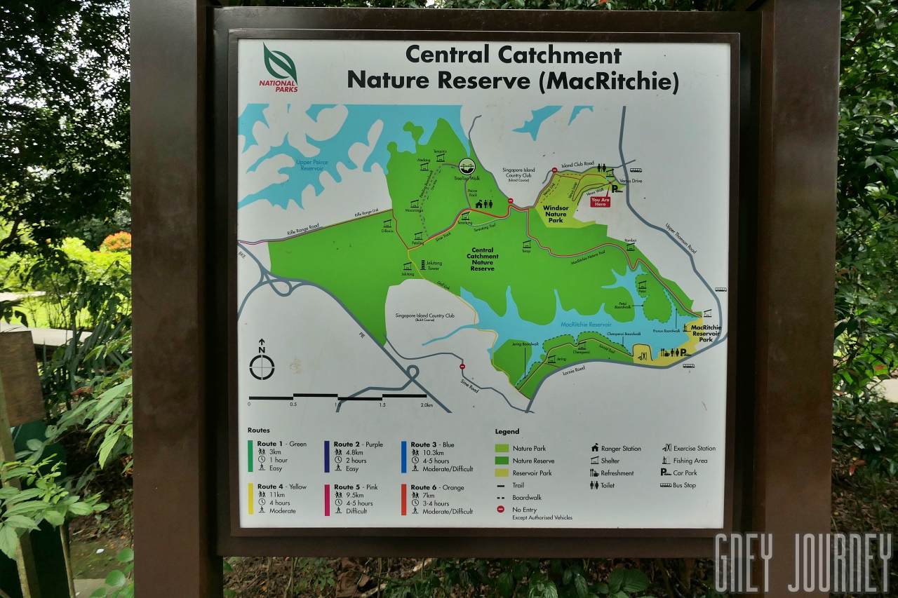 地図 ‐ Windsor Nature Park入り口