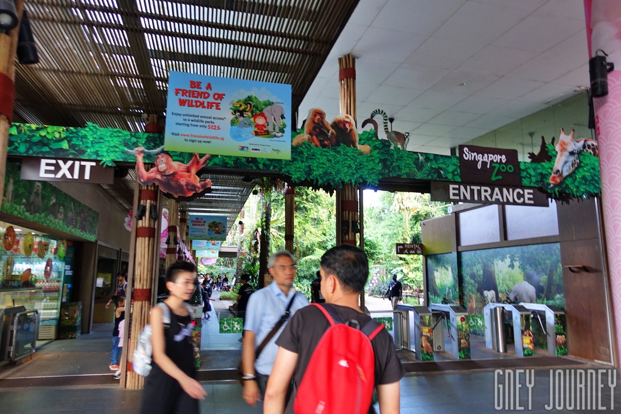 シンガポール 動物園 入口