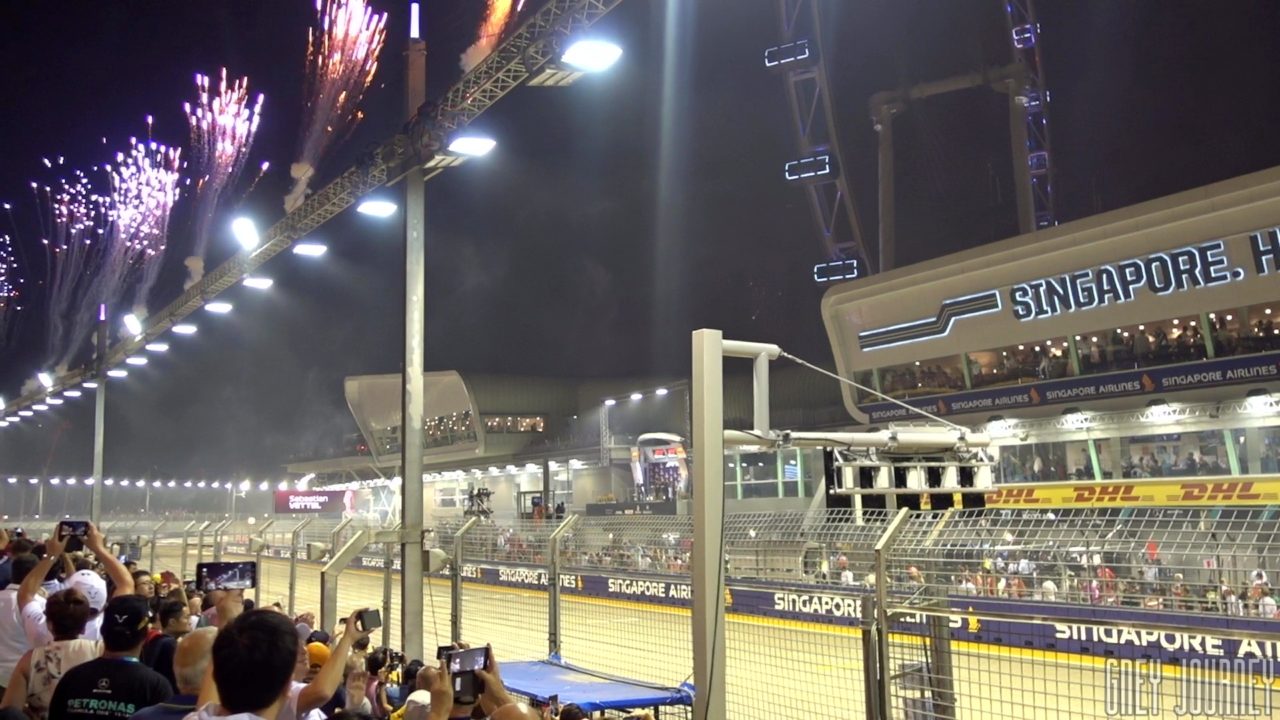 F1シンガポールGP-Fireworks