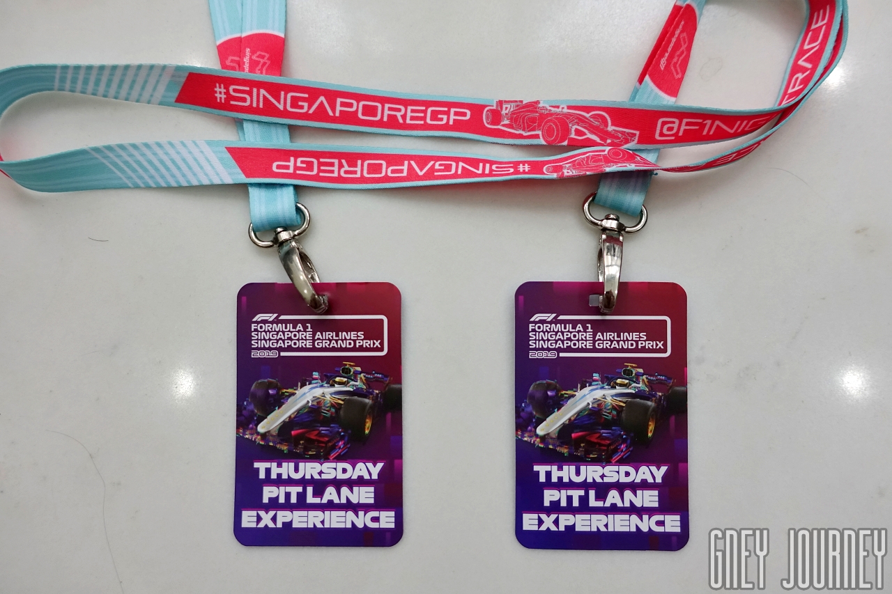F1シンガポールGP - ピットレーン チケット