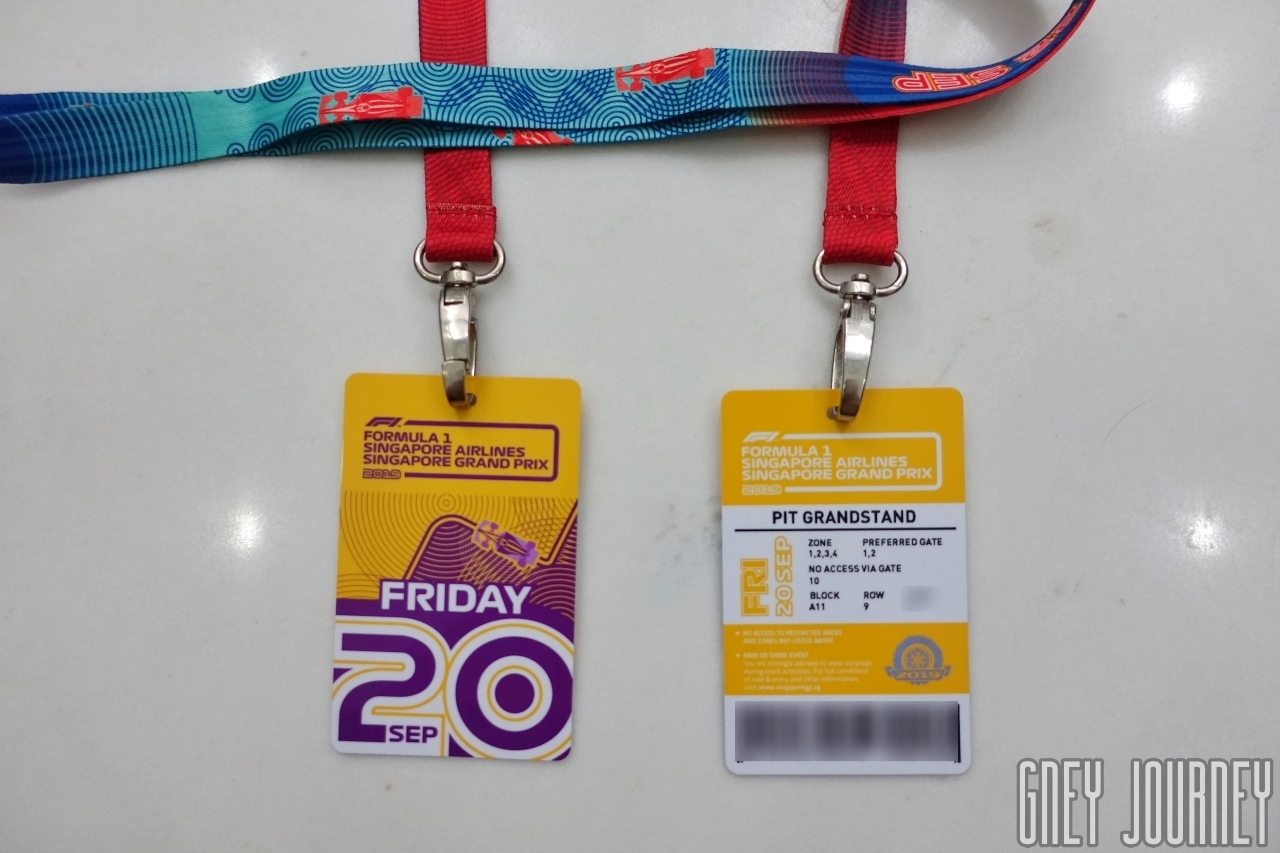 F1シンガポール2019 - チケット