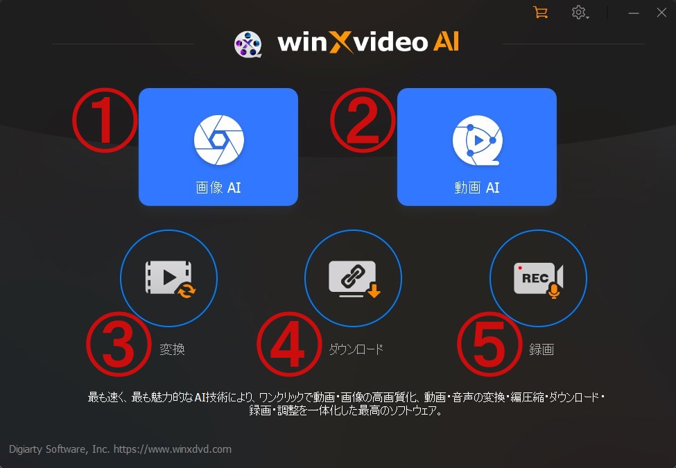 Winxvideo- 機能の説明