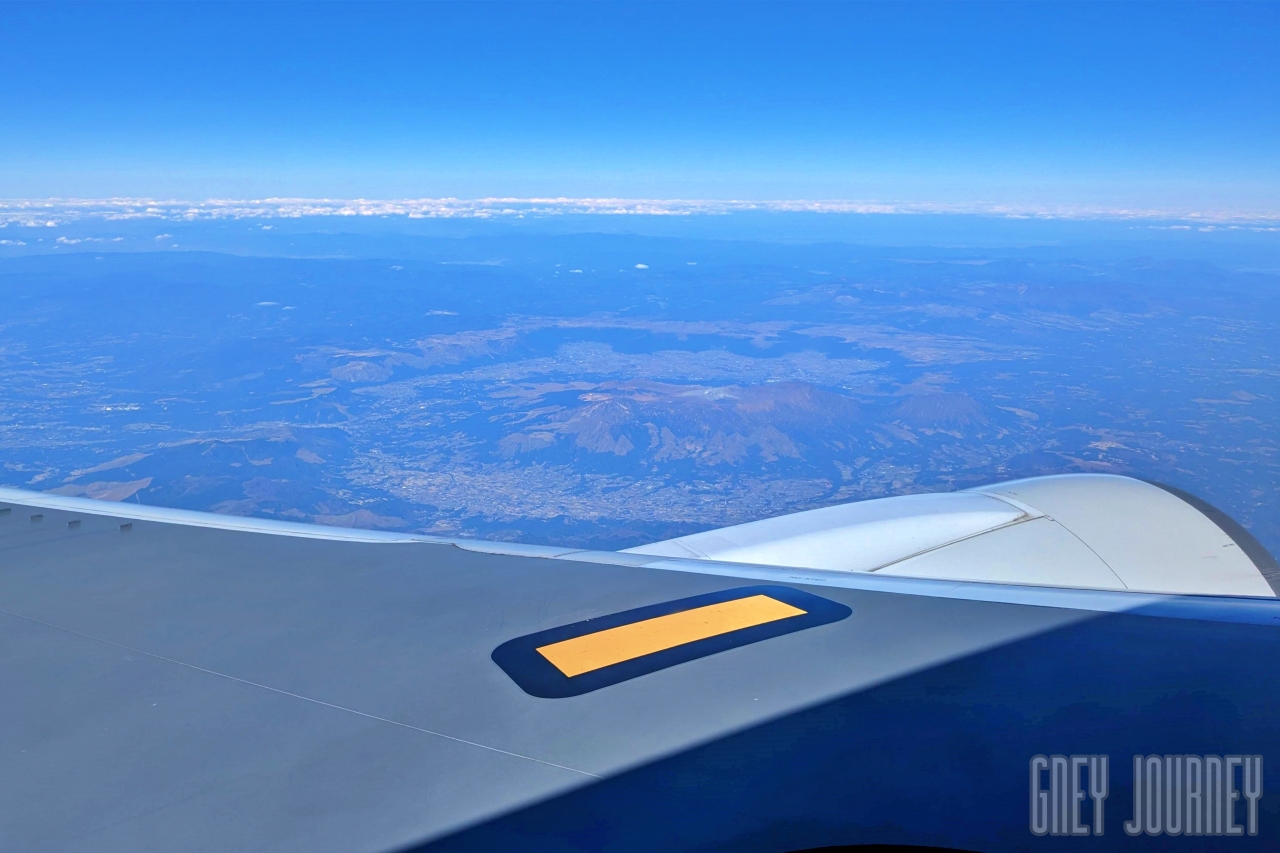 飛行機からの阿蘇山 - 交通機関